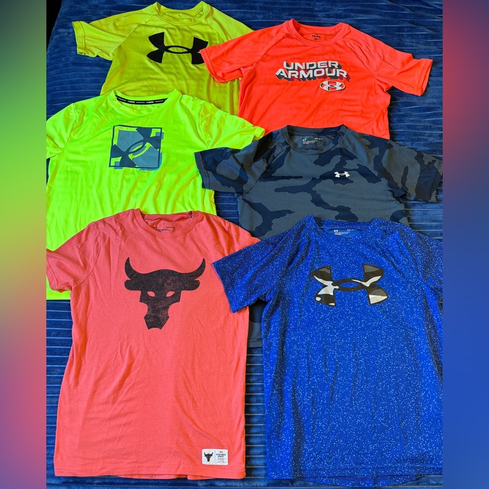 Lot of Youth Large Under Armour Tee Shirts